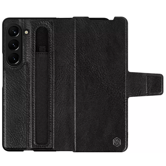 Samsung Galaxy Z Fold 5 Nillkin Aoge Leather Flip Case Cover