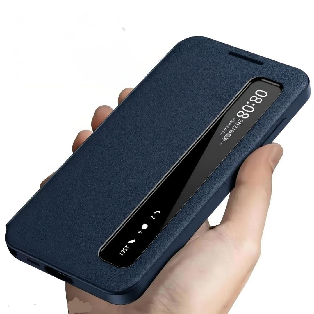 Smart-View Interactive Display Flip Leather Case Cover for Samsung Galaxy S25 Ultra