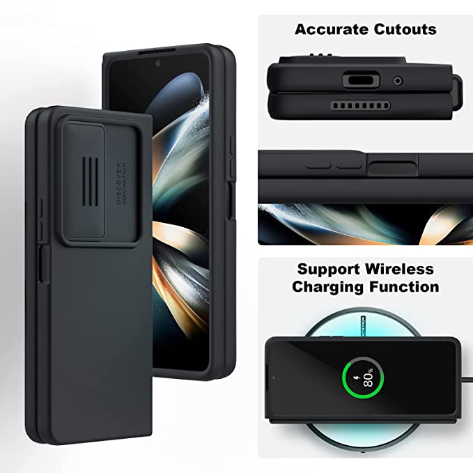 Nillkin Samsung Galaxy Z Fold 4 Camshiled Silicone Case Black Clearance Sale