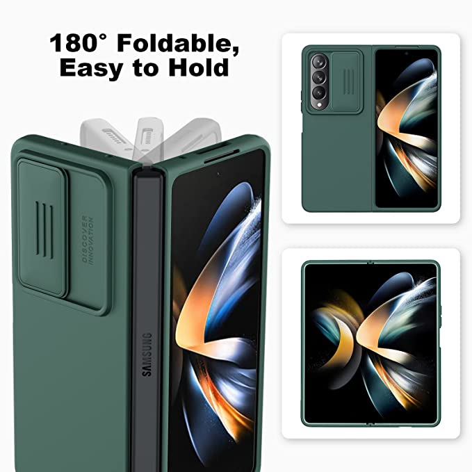 Nillkin Samsung Galaxy Z Fold 4 Camshiled Camera Protection Silicone Case Green