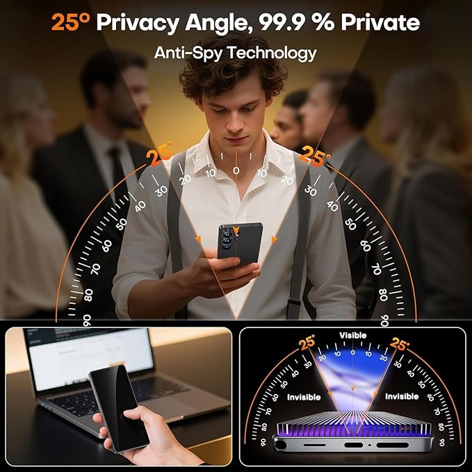 Samsung Galaxy S26 Anti-Spy Privacy Tempered Glass