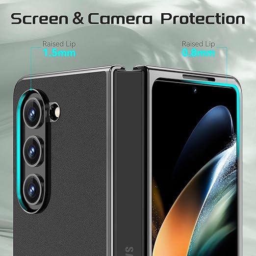 Samsung Galaxy Z Fold 6 Leather Chromeplated Case