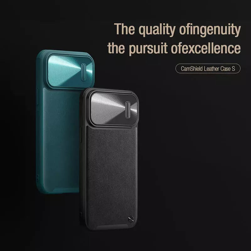 iPhone 14 Series Nillkin CamShield Leather S Case Cover