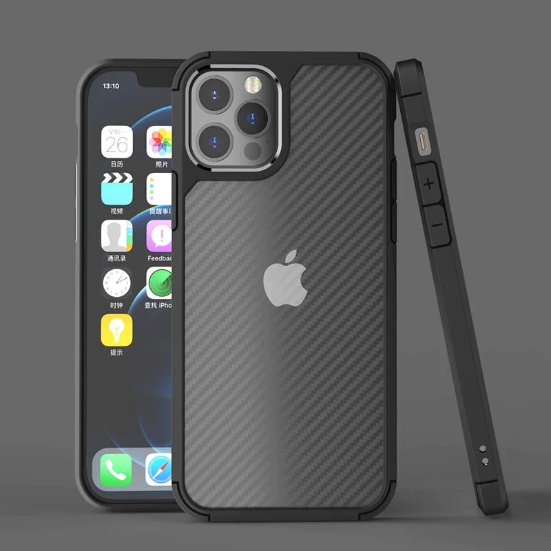 Protective iPhone Matte Carbon Fiber Mobile Case Cover