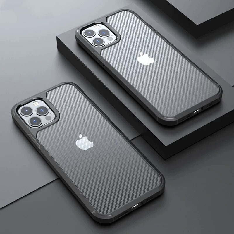 Protective iPhone Matte Carbon Fiber Mobile Case Cover