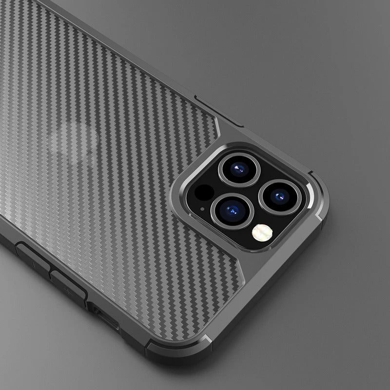 Protective iPhone Matte Carbon Fiber Mobile Case Cover