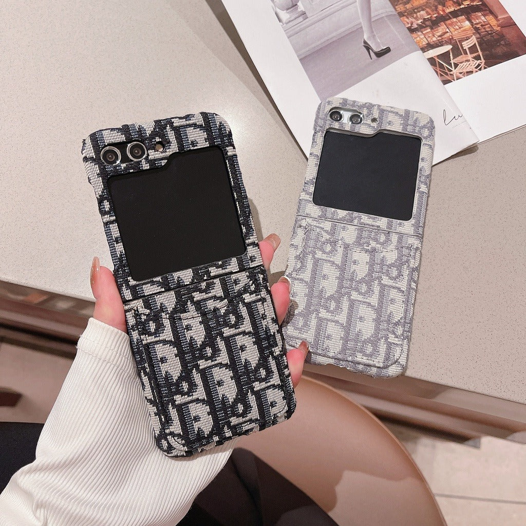 Samsung Galaxy Z Flip 5 Luxury Brand CD Card Holder Case Cover