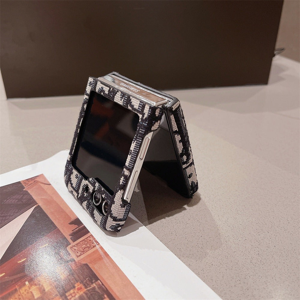 Samsung Galaxy Z Flip 5 Luxury Brand CD Card Holder Case Cover