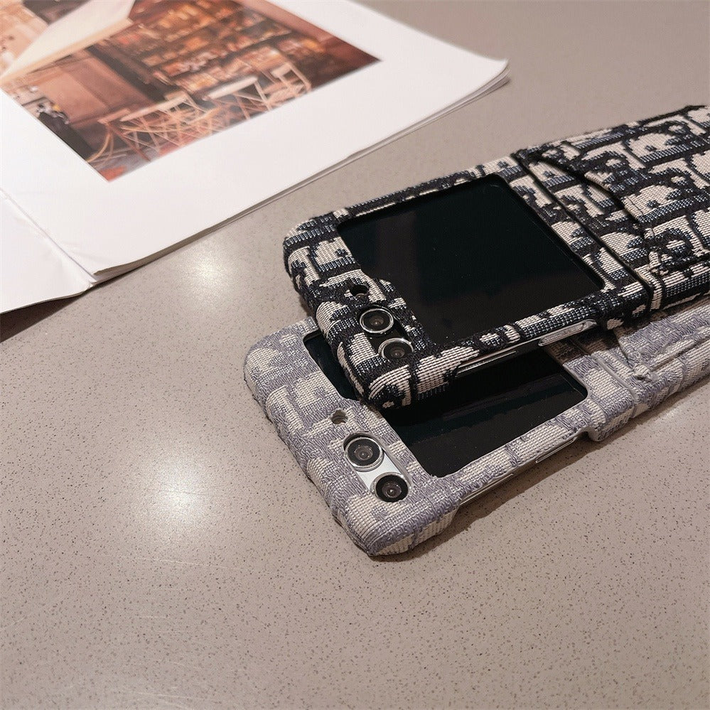 Samsung Galaxy Z Flip 5 Luxury Brand CD Card Holder Case Cover