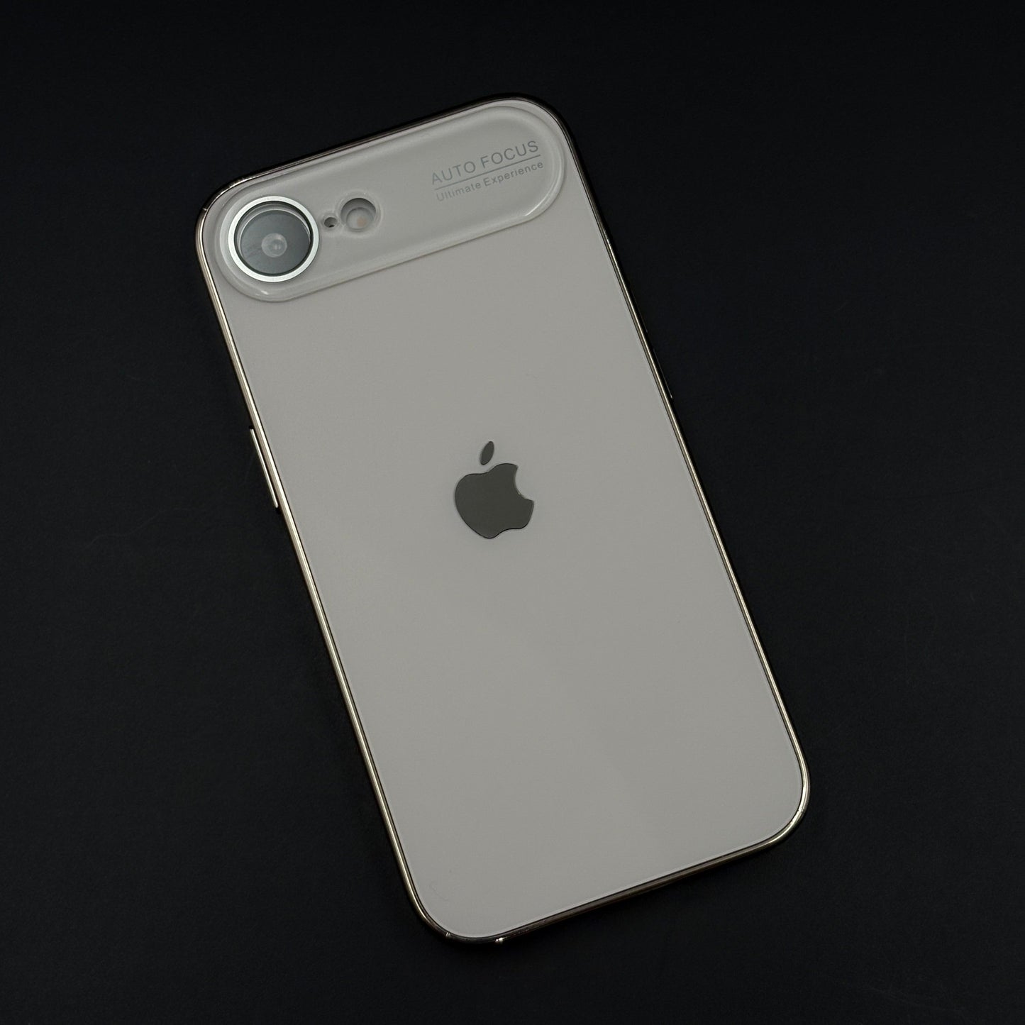 iPhone 16E Luxury Backplane Glass Chromatic Lens Shield Case Cover