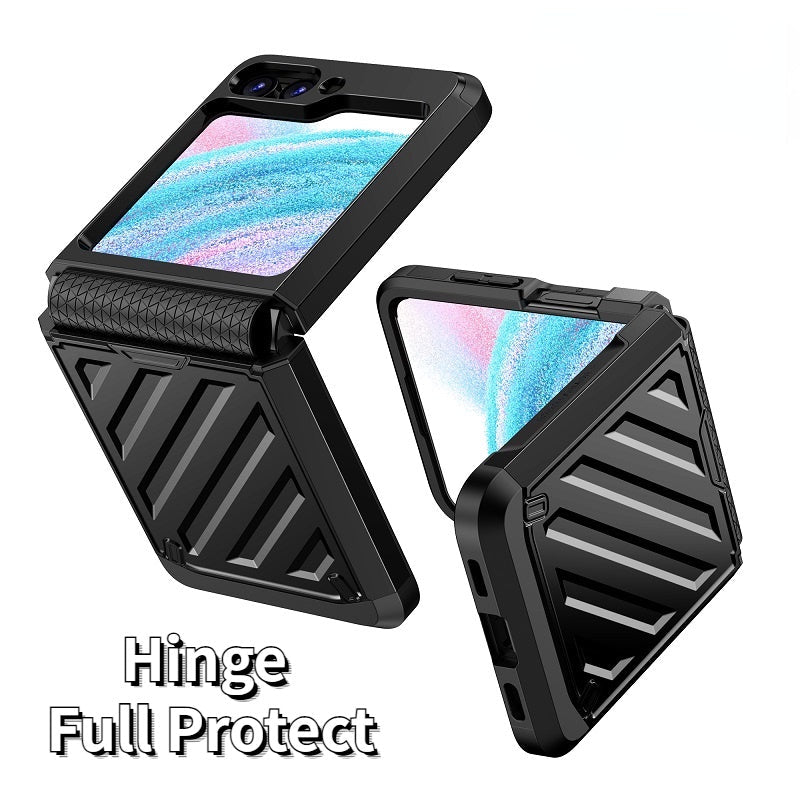 Samsung Galaxy Z Flip 5 Dual Carbon Layer Rugged Protection Case Cover Clearance Sale