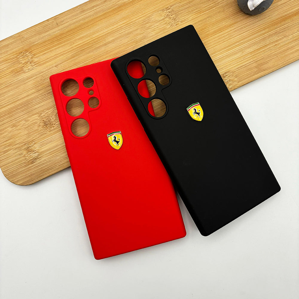 FR Edition Smooth Silk Feel Silicone Case for Samsung Galaxy S24 Ultra | Sporty Luxury Finish