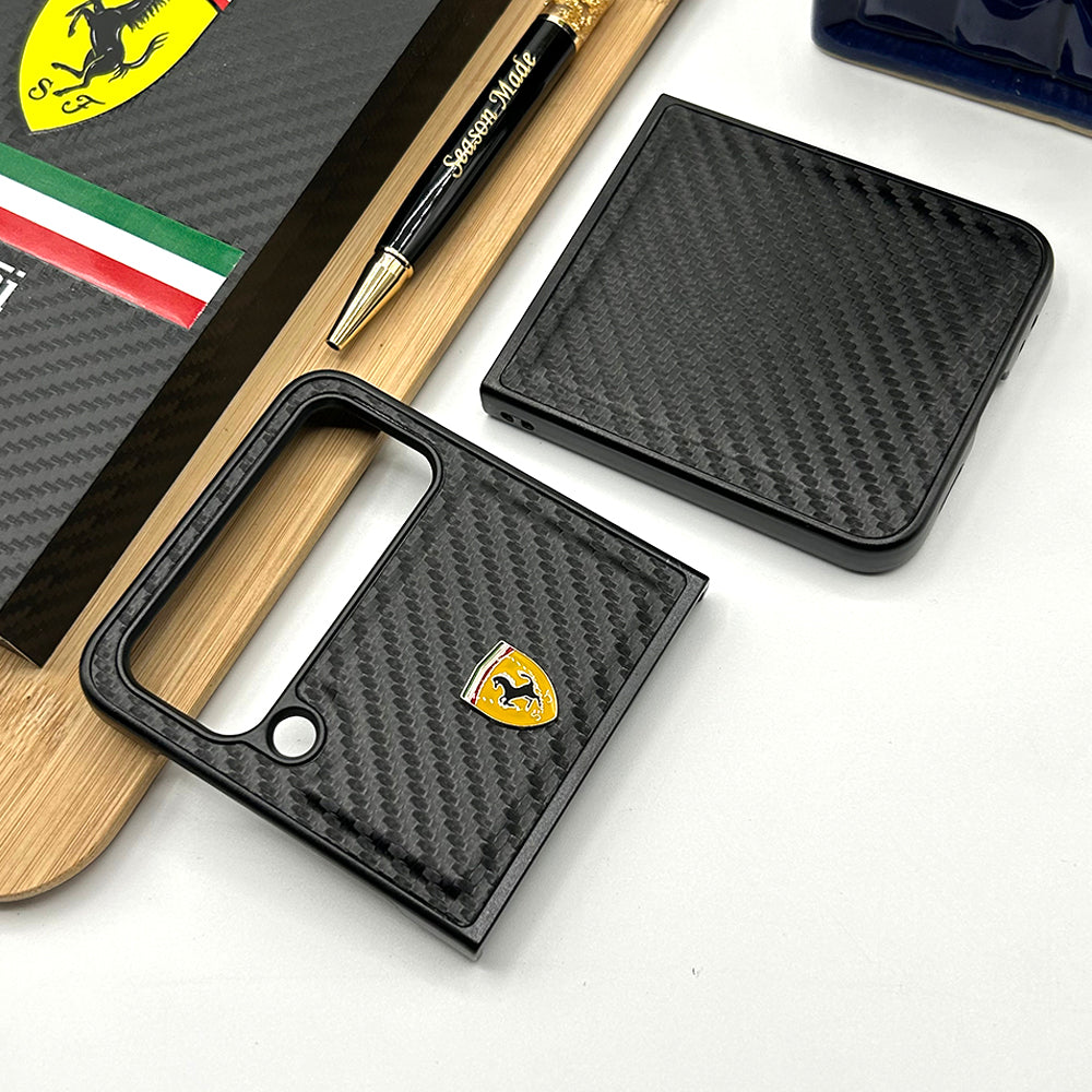 Samsung Galaxy Z Flip 4 Ferrari Carbon Case Cover