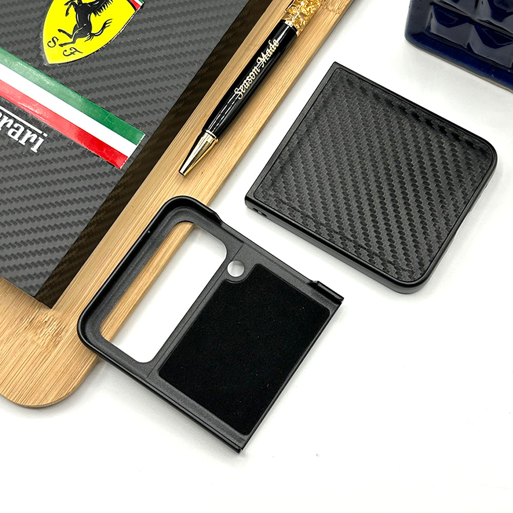 Samsung Galaxy Z Flip 4 Ferrari Carbon Case Cover