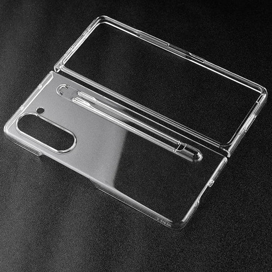 Clear Case with S Pen Holder for Samsung Galaxy Z Fold 7 | Slim Transparent Shockproof Cover