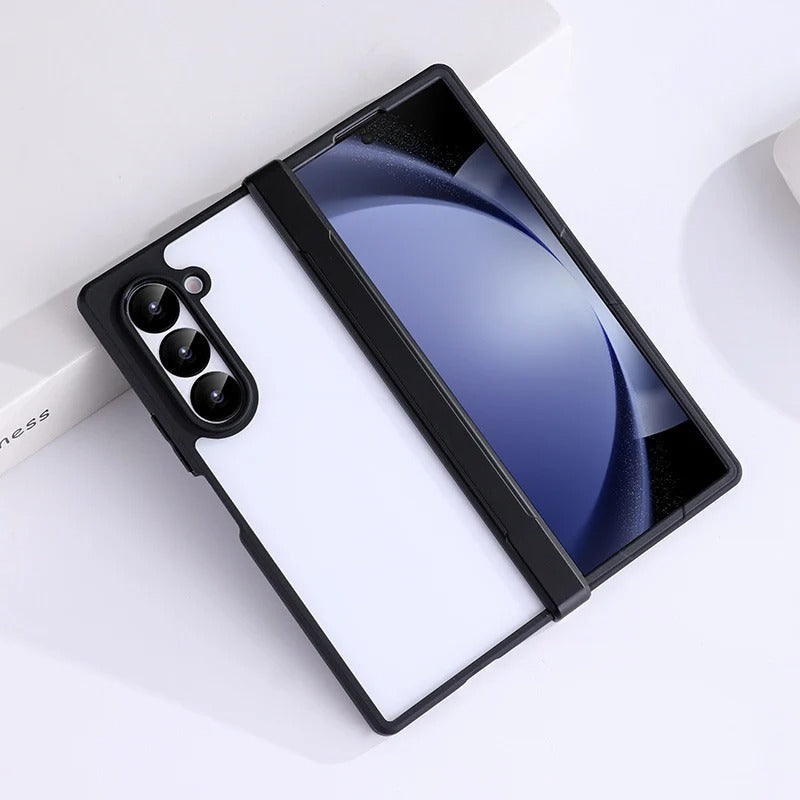 Samsung Galaxy Z Fold 6 Shockproof Bumper Transparent Back Case Cover