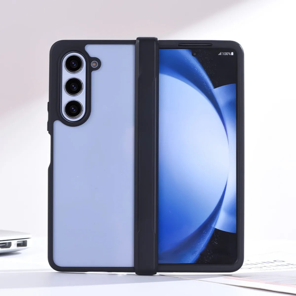 Samsung Galaxy Z Fold 6 Shockproof Bumper Transparent Back Case Cover