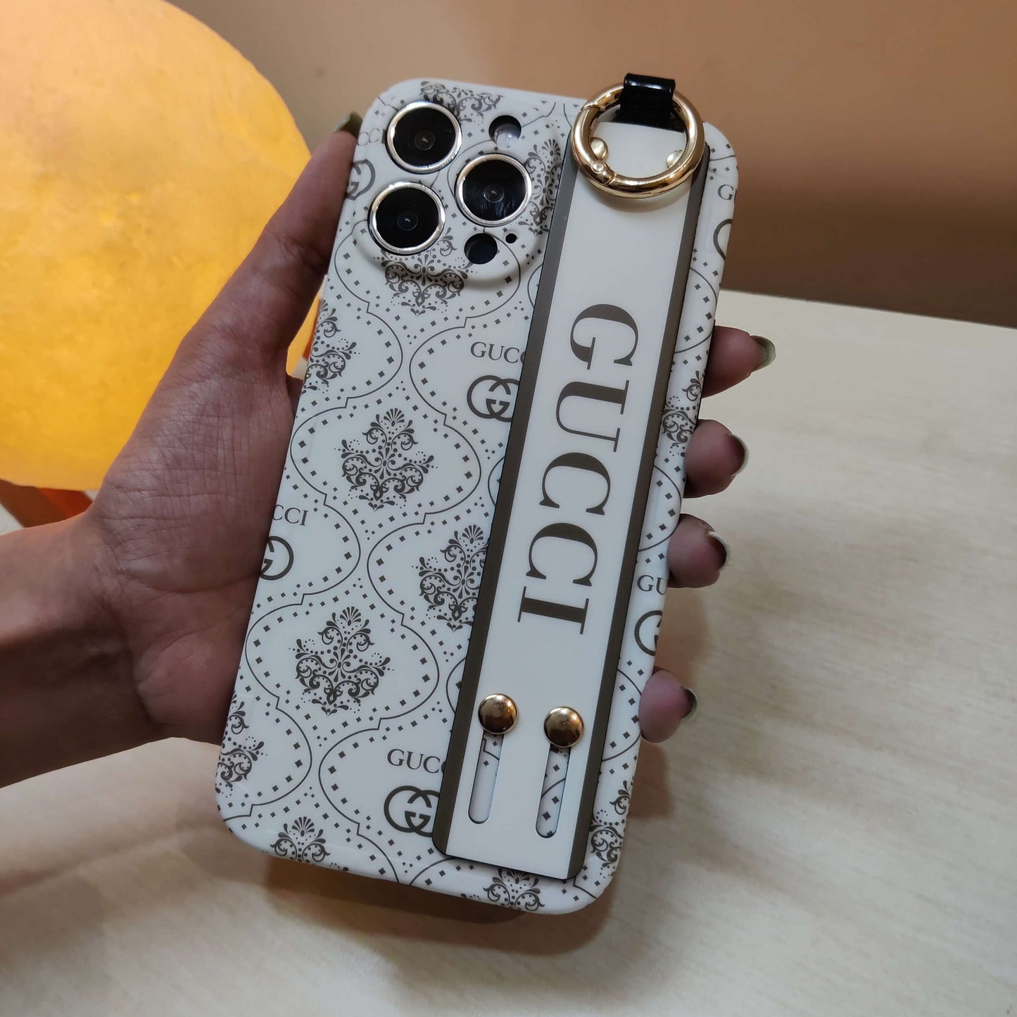 iPhone Luxury Brand GG Belt Strap Holder Case Cover