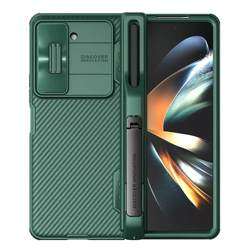 Samsung Galaxy Z Fold 5 Nillkin Camshield Camera Protective Case With S Pen Holder Green