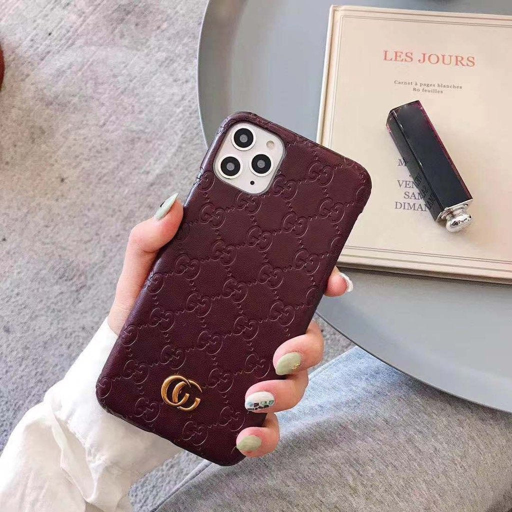 Premium Branded iPhone Mobile Case Cover - GG Leather made