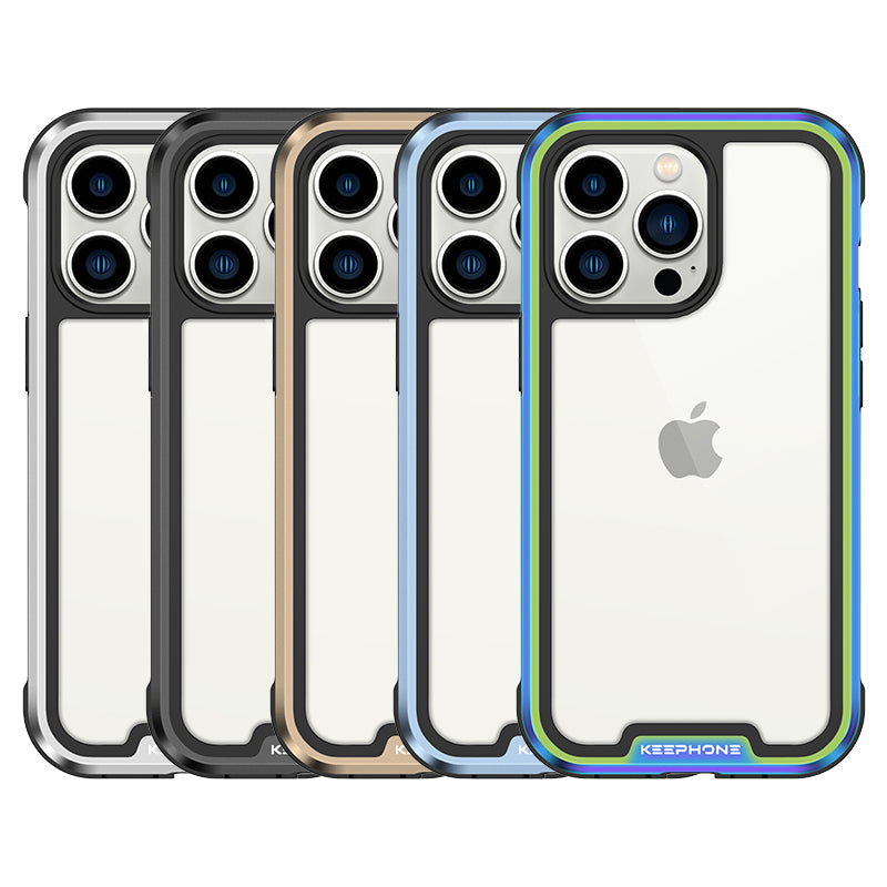 Stylish Protective iPhone Mobile Case Cover - Raised Metal Protection