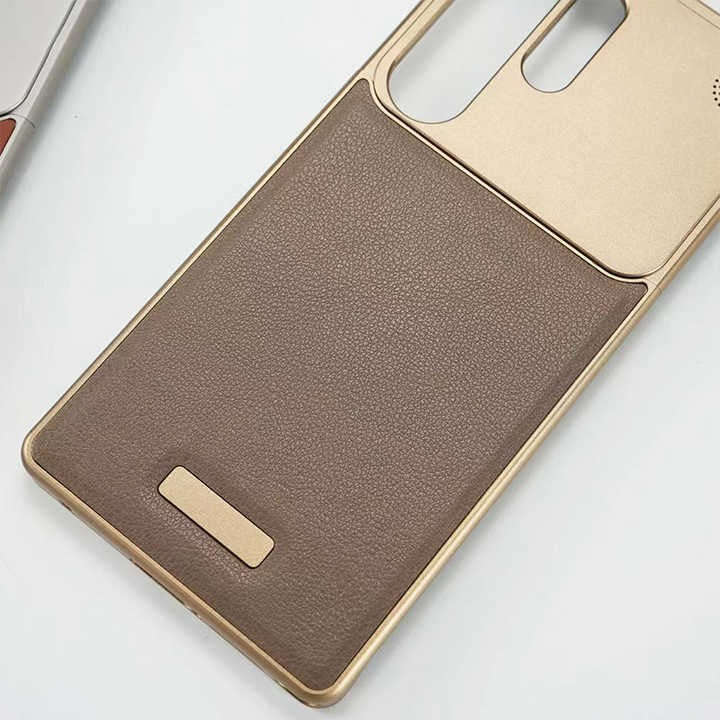 AeroFlex Aluminium Leather Case with Magsafe for Samsung Galaxy S25 Ultra | Premium Metallic Frame | Hybrid Back Cover