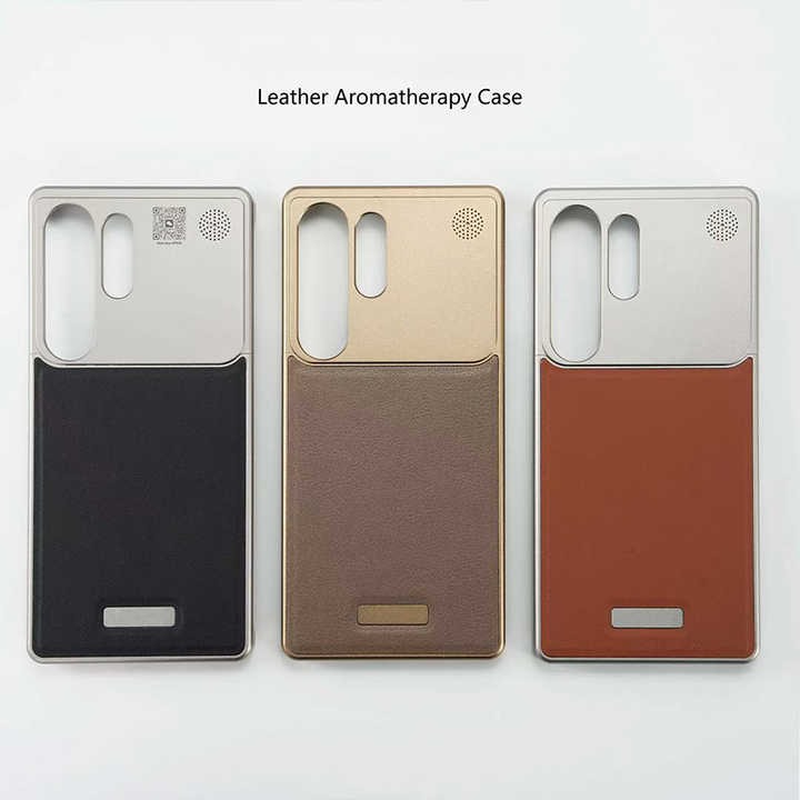 AeroFlex Aluminium Leather Case with Magsafe for Samsung Galaxy S25 Ultra | Premium Metallic Frame | Hybrid Back Cover