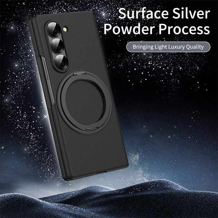 Samsung Galaxy Z Fold 6 Matte Finish Magnetic Magsafe Rotating Ringstand Case