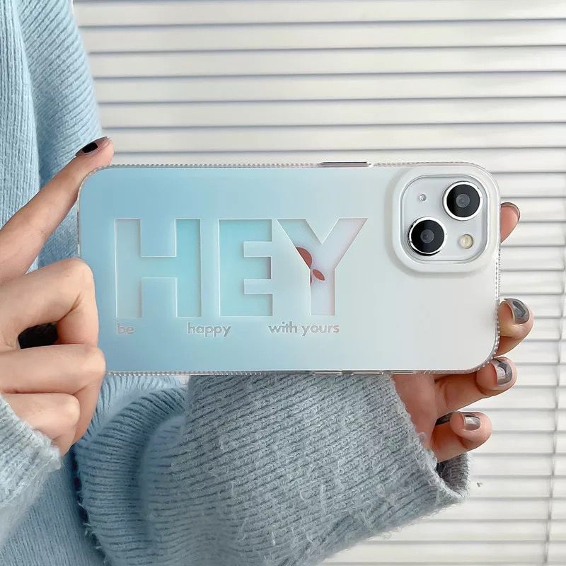 Trendy iPhone Hollographic Mobile Case Cover - HEY Design