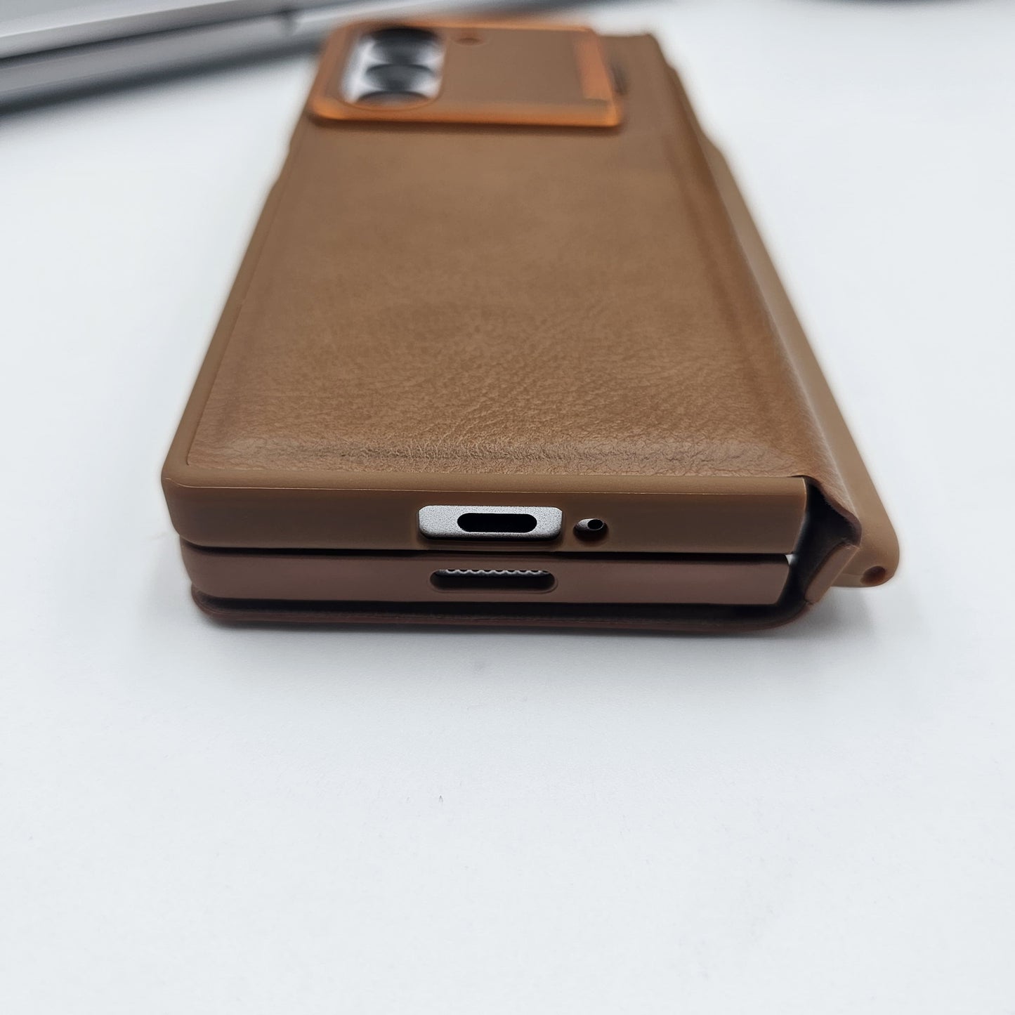 Samsung Galaxy Z Fold 6 Flip Card Holder S Pen Holder Foldable Metal Stand Case