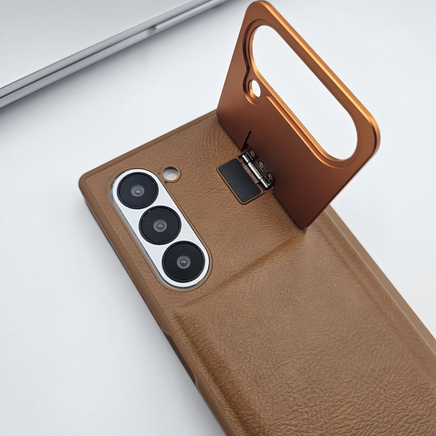 Samsung Galaxy Z Fold 6 Flip Card Holder S Pen Holder Foldable Metal Stand Case