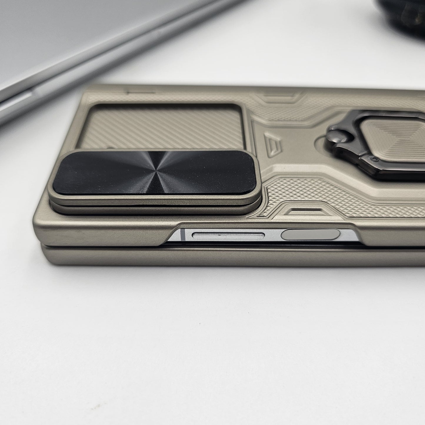 Samsung Galaxy Z Fold 6 Magnetic Hinge Protection Pen Holder Armor Case