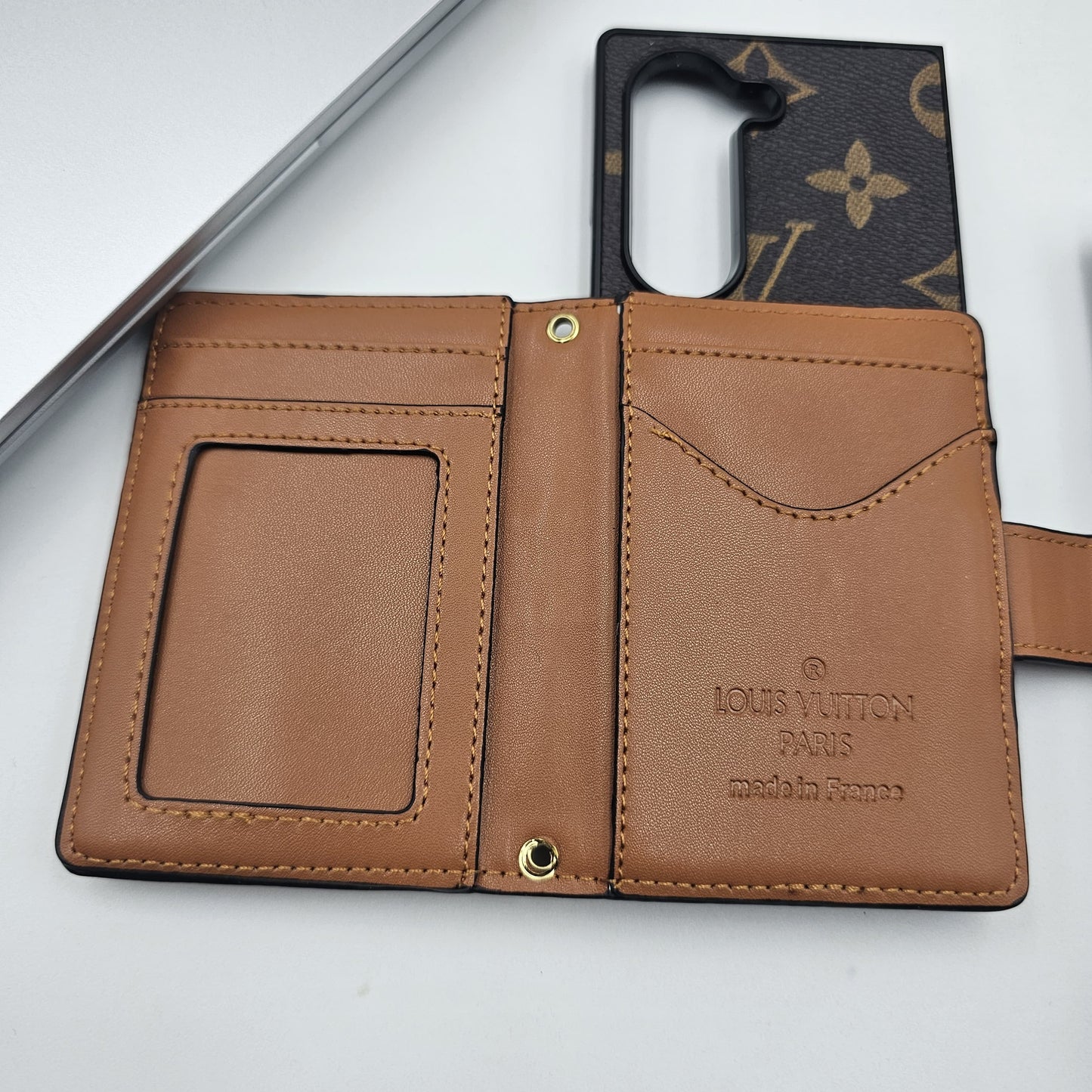Samsung Galaxy Z Fold 7 Luxury Brand Cardholder Crossbody Sling Strap Case