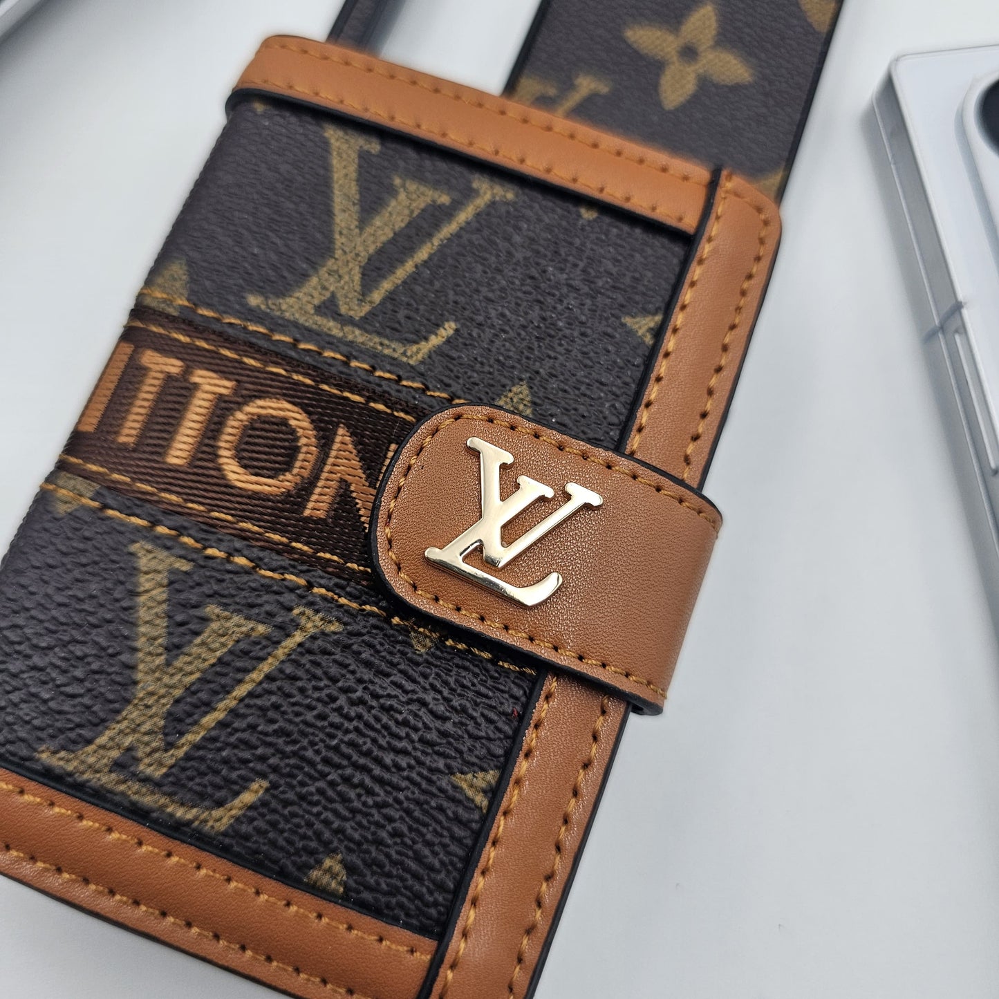 Samsung Galaxy Z Fold 7 Luxury Brand Cardholder Crossbody Sling Strap Case