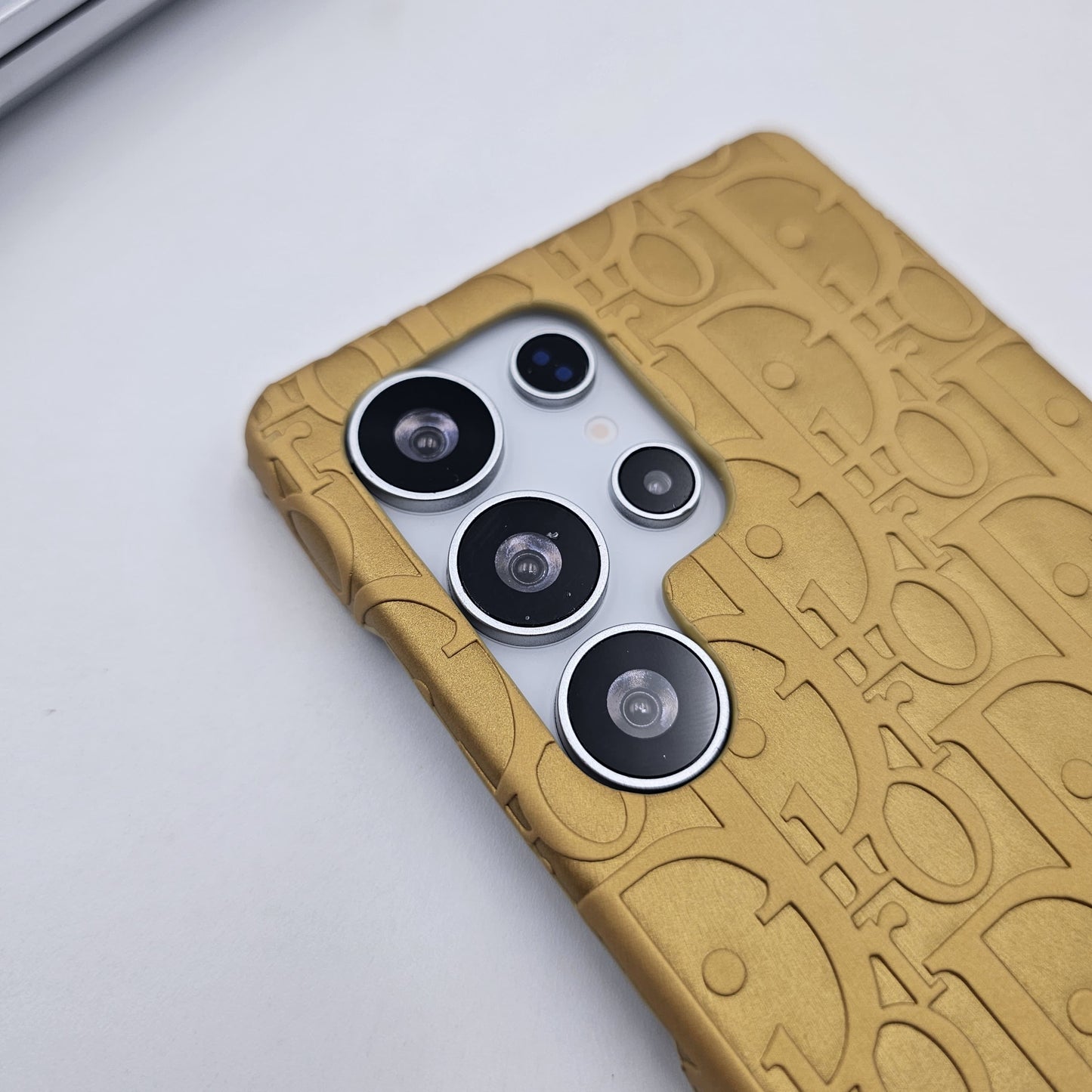 Samsung Galaxy S24 Ultra Luxury Brand CD Embossed Leather Case