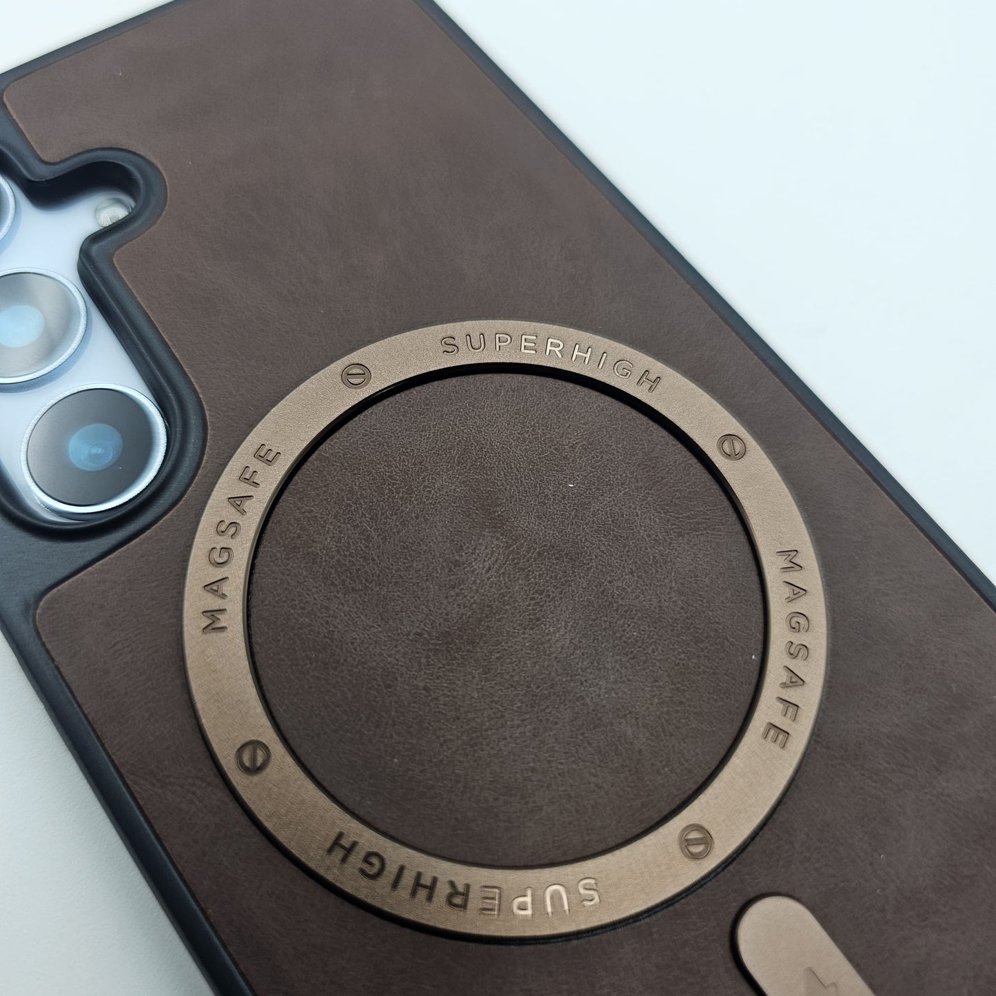 Luxury Leather MagSafe Case for Samsung Galaxy S24 FE | Premium Magnetic Charging Support