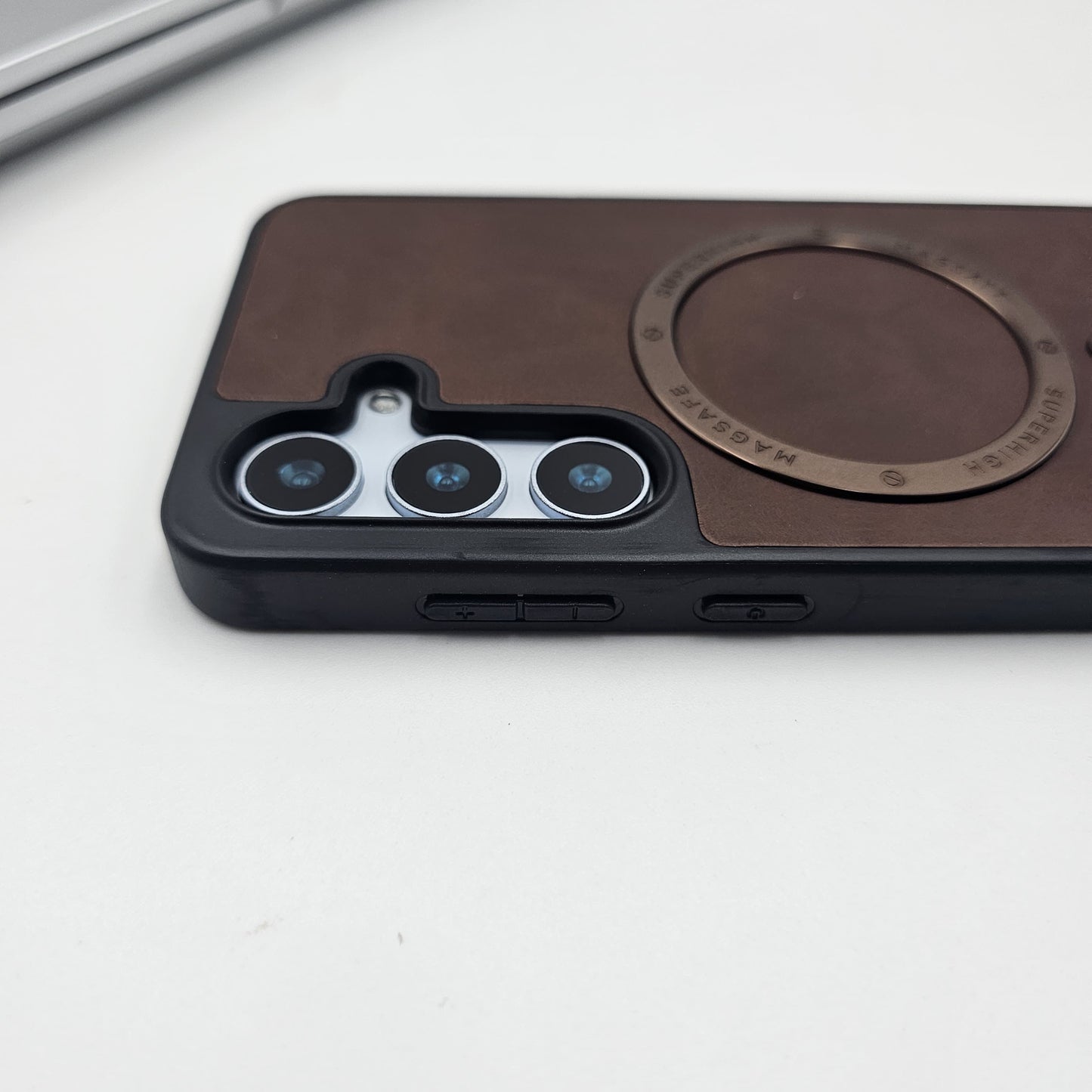 Luxury Leather MagSafe Case for Samsung Galaxy S24 FE | Premium Magnetic Charging Support