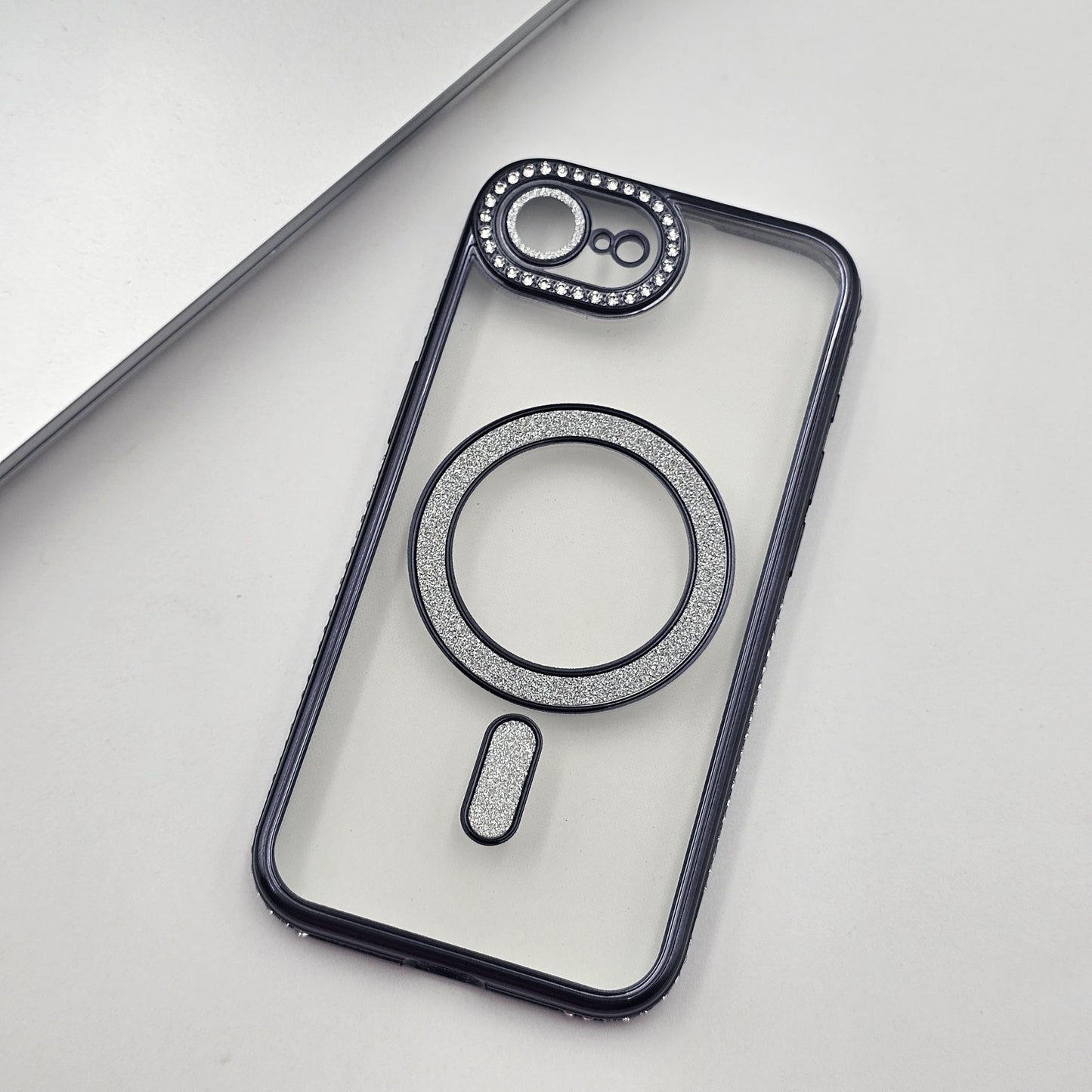 iPhone 16E Luxury Side Diamond Shimmer Magsafe Case