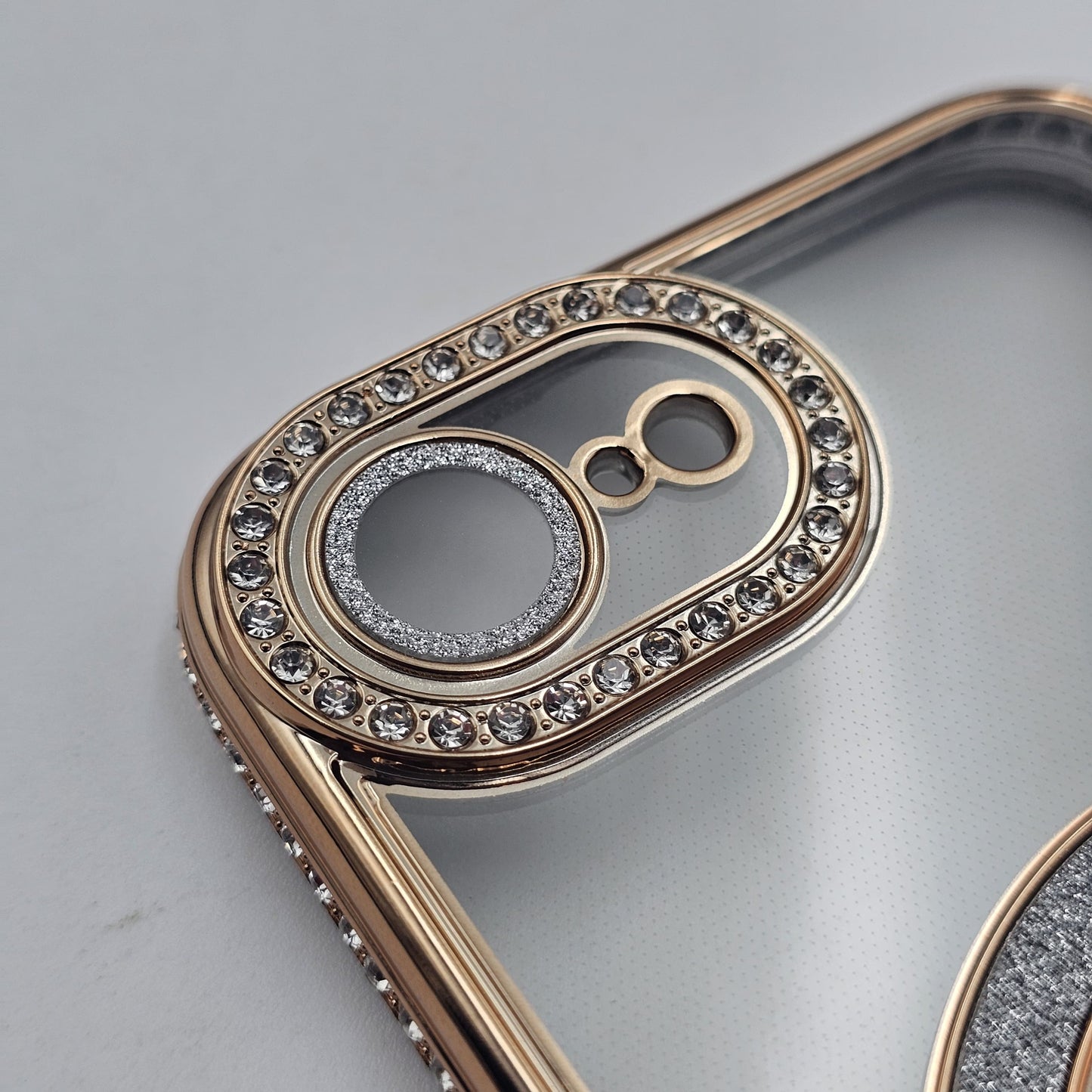 iPhone 16E Luxury Side Diamond Shimmer Magsafe Case