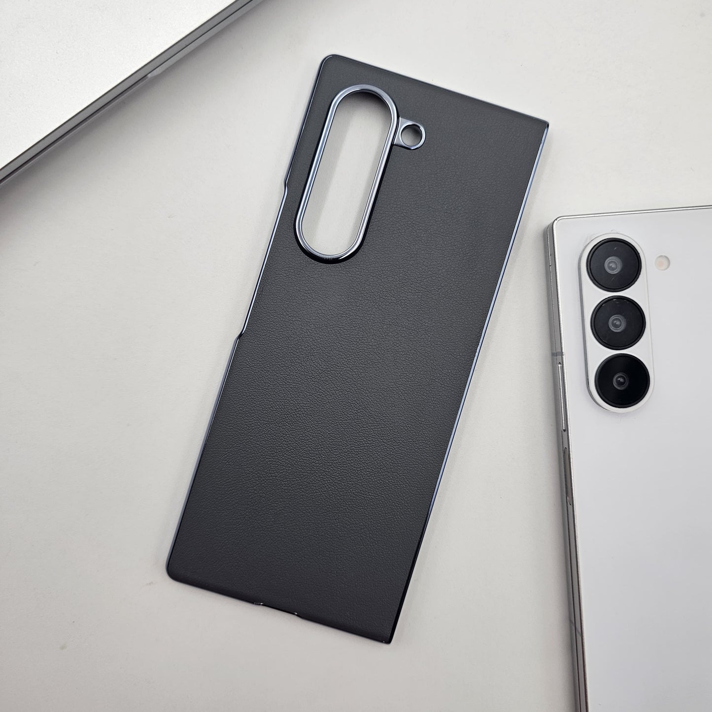 Samsung Galaxy Z Fold 6 Leather Chromeplated Case