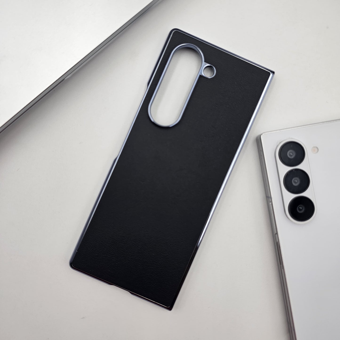 Samsung Galaxy Z Fold 6 Leather Chromeplated Case