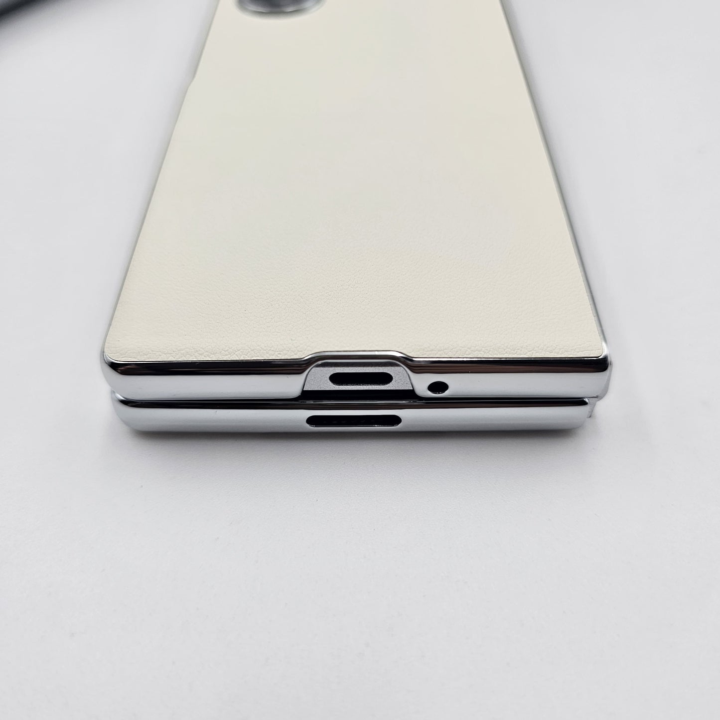 Samsung Galaxy Z Fold 6 Leather Chromeplated Case