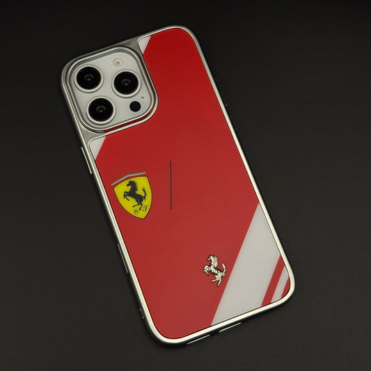 FR Horse Motorsport Inspired Metal Style Frame Hard Case Cover for iPhone