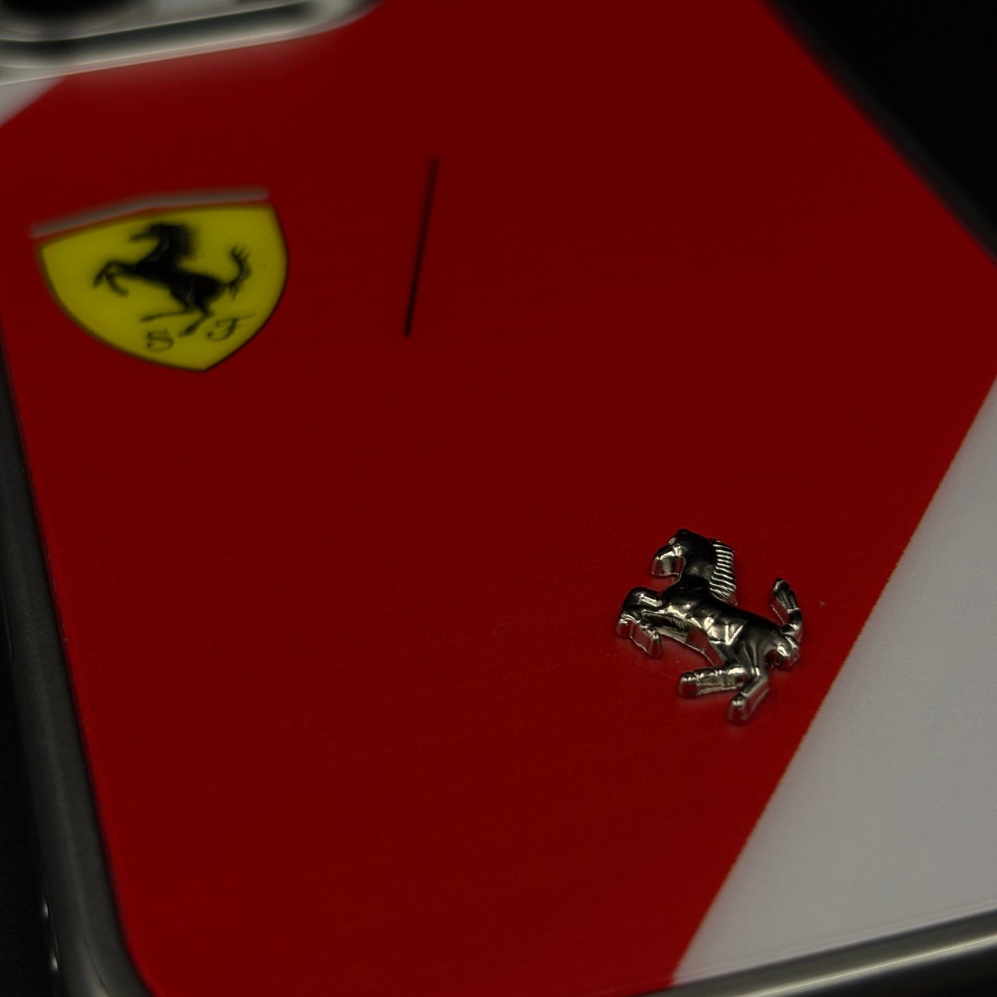 FR Horse Motorsport Inspired Metal Style Frame Hard Case Cover for iPhone