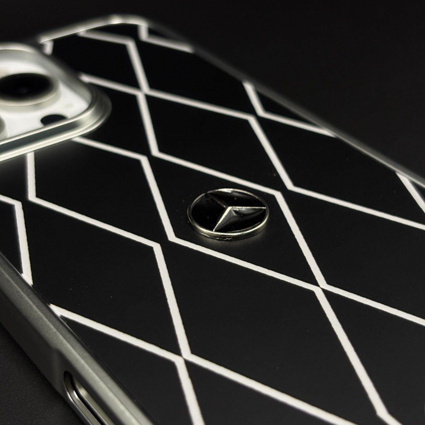 Merc Motorsport Inspired Metal Style Frame Case Cover for iPhone