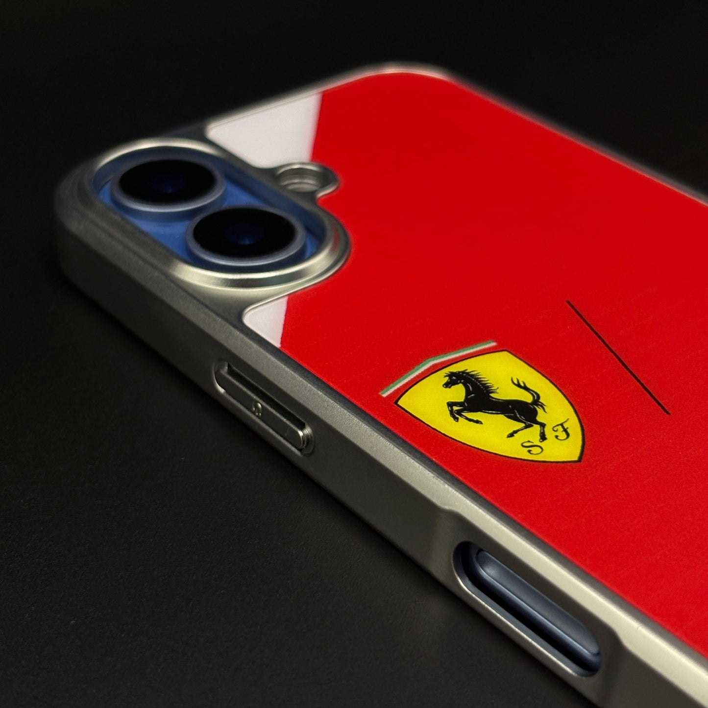 FR Horse Motorsport Inspired Metal Style Frame Hard Case Cover for iPhone 17