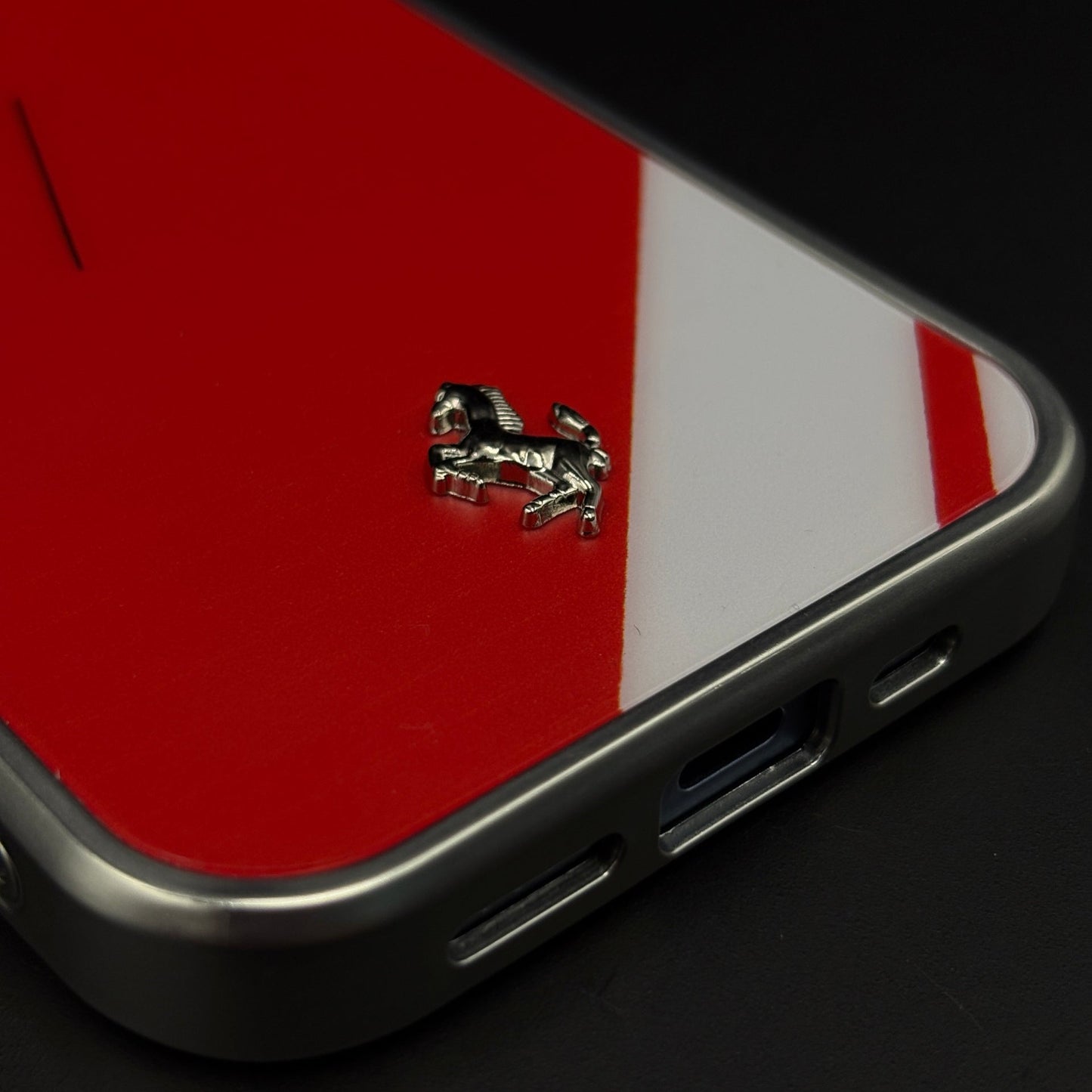 FR Horse Motorsport Inspired Metal Style Frame Hard Case Cover for iPhone 17