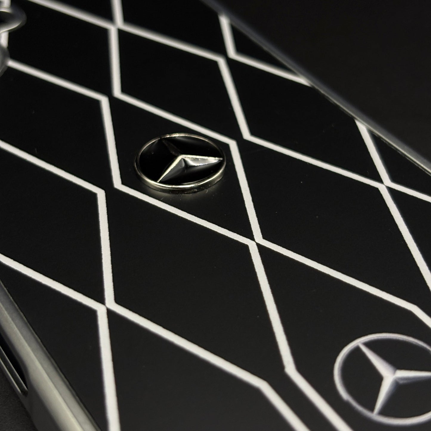 Merc Motorsport Inspired Metal Style Frame Case Cover for iPhone 17