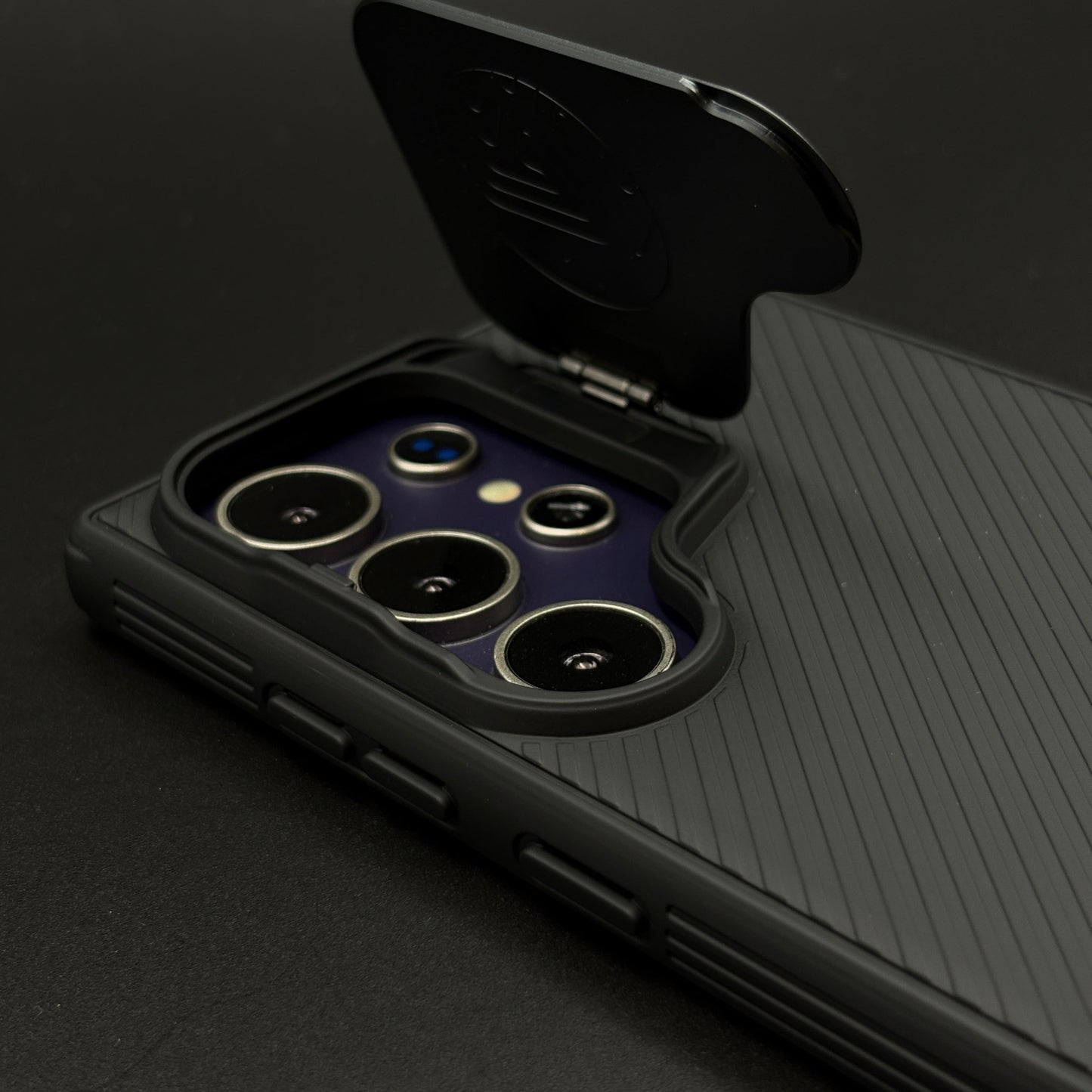 Prop Camshield Case for Samsung Galaxy S24 Ultra | Camera Protection Cover & Kickstand