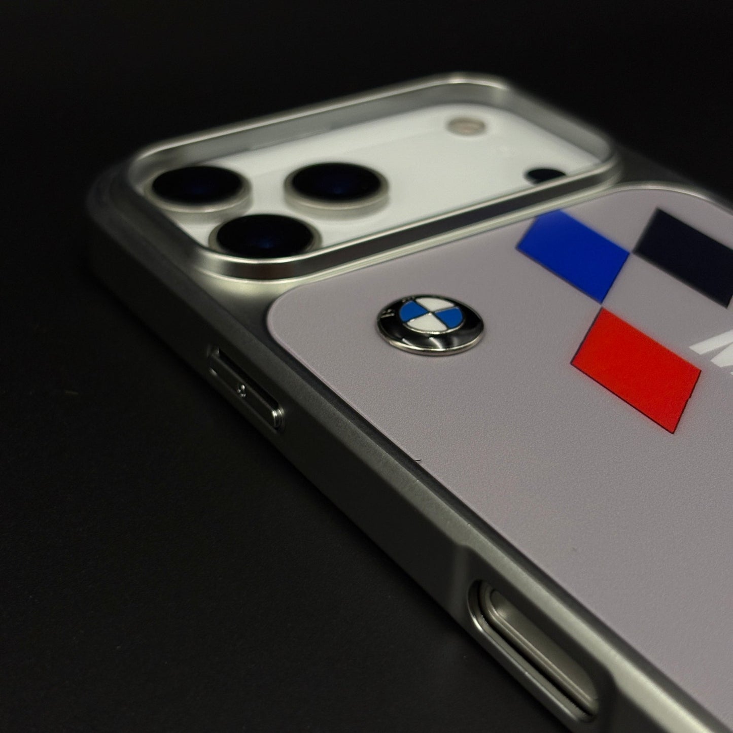 Motorsport Metal Style Frame Hard Case Cover for iPhone 17 Series